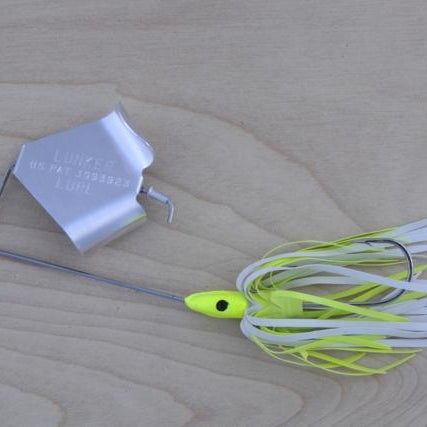 The Original Lunker Lure Buzzbait Chartreuse White Silver