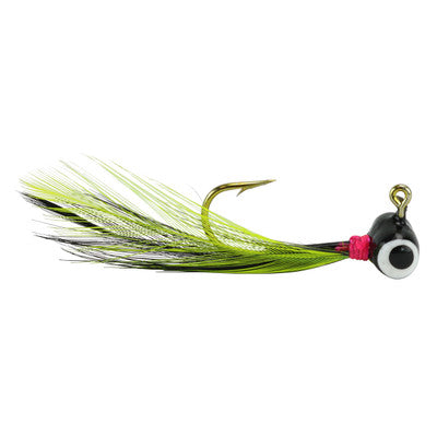 Mr. Crappie Shoo Shiner Tuxedo Black Chartreuse 1