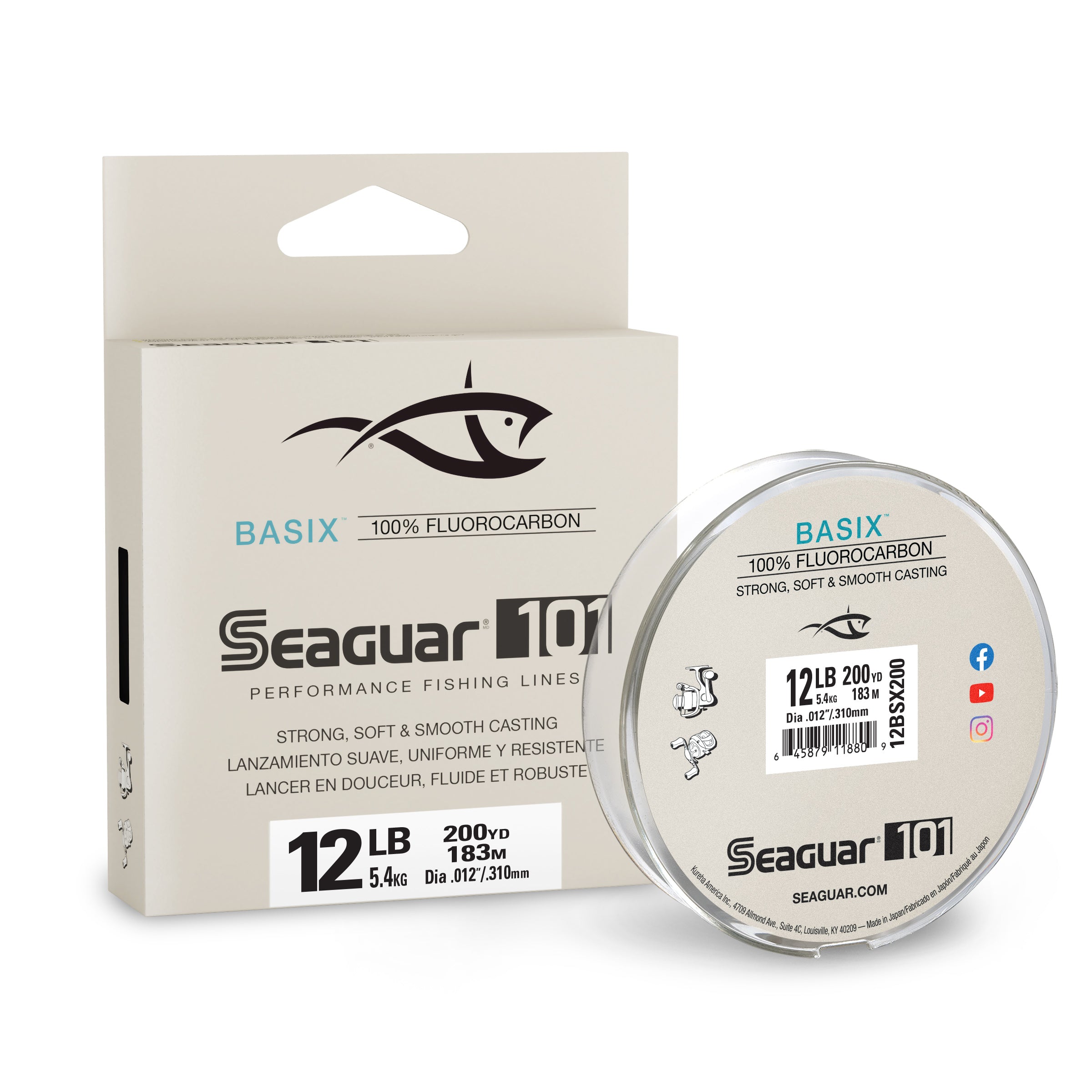 Seaguar 101 Basix Fluorocarbon 12lb 200 yd
