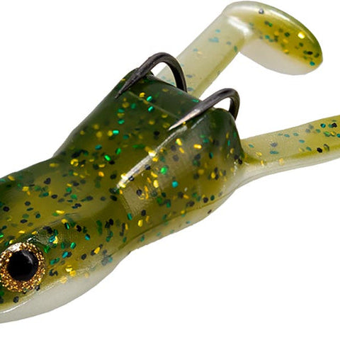 Frog Factory Ribbit Top Toad Pre-Rigged Hollow Body Frog 2 Pk Baby Bass