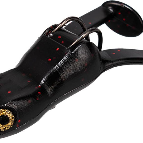 Frog Factory Ribbit Top Toad Pre-Rigged Hollow Body Frog 2 Pk Black