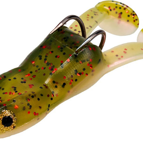 Frog Factory Ribbit Top Toad Pre-Rigged Hollow Body Frog 2 Pk Watermelon Red Pearl