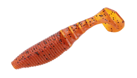 Yamamoto Paddle Tail Zako 4" Fire Craw 9003