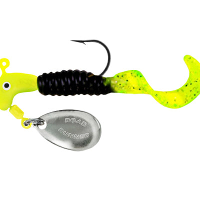 Blakemore Curly-Tail Road Runner 1pk Black Chartreuse