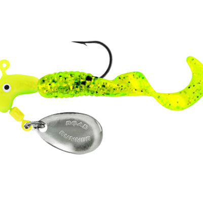 Blakemore Curly-Tail Road Runner 2pk Chartreuse Sparkle 1