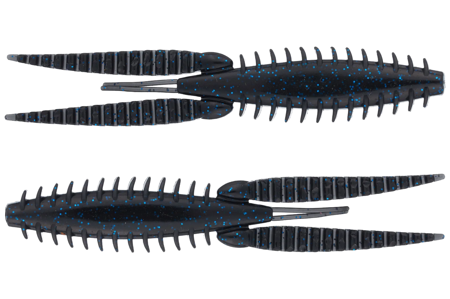 G-Ratt Baits Dixie Flip Craw Trailers 8pk BLACK N' BLUE FLAKE