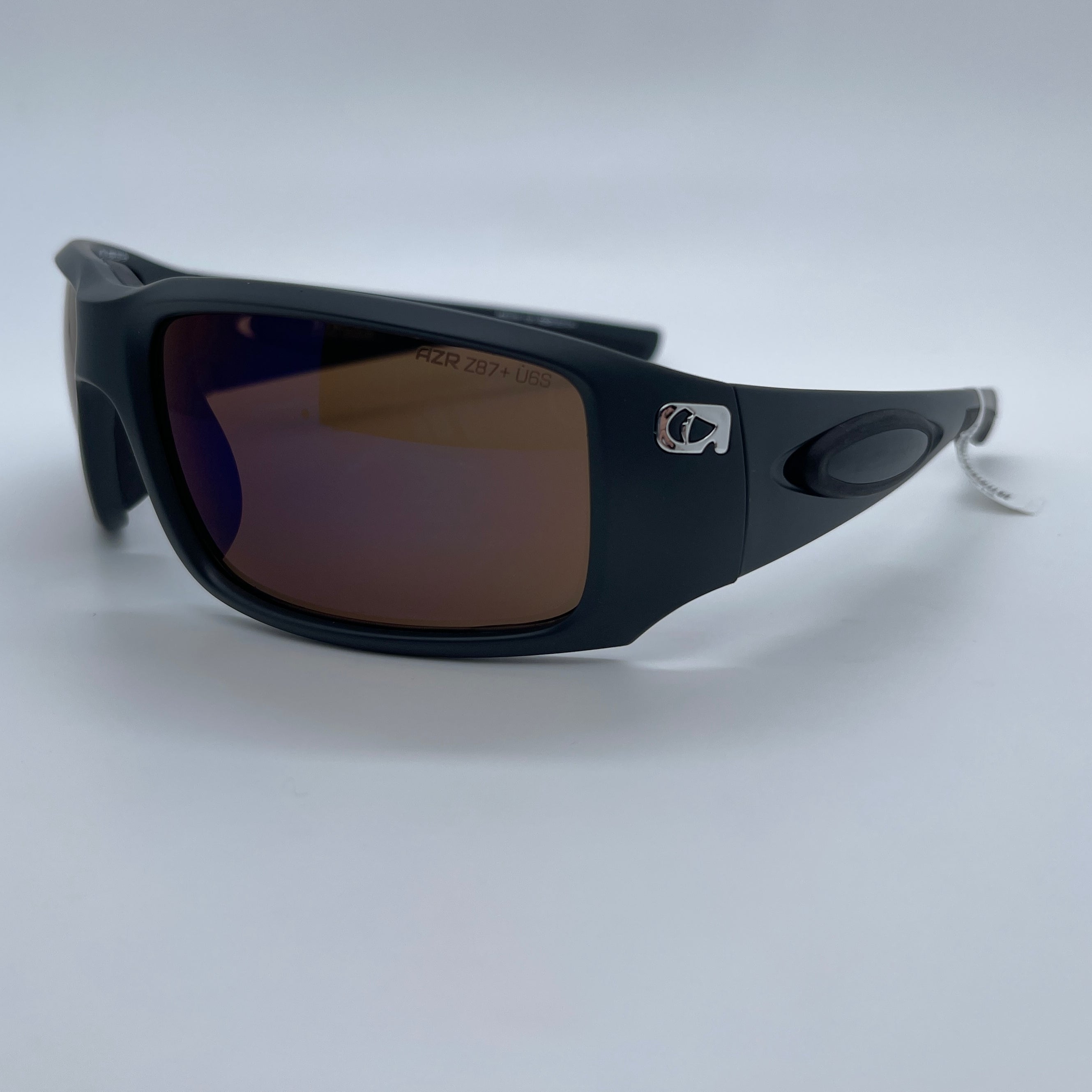 Amphibia Eclipse Sunglasses Matte Gunmetal Amber Wave (ANSI Rated)