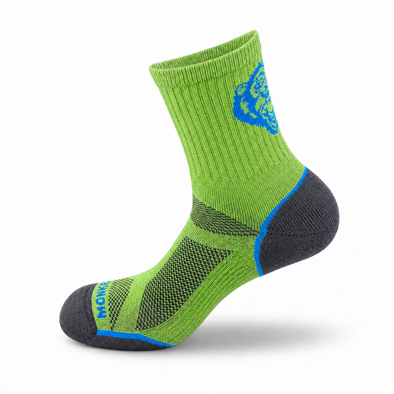 Fish Monkey Guide Series Mini Crew Lightweight Merino Socks Lime