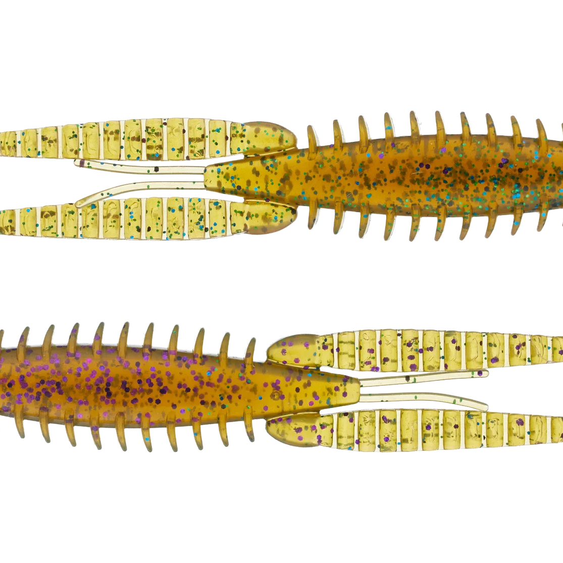 G-Ratt Baits Dixie Flip Craw Trailers 8pk GREEN N' PURPLE