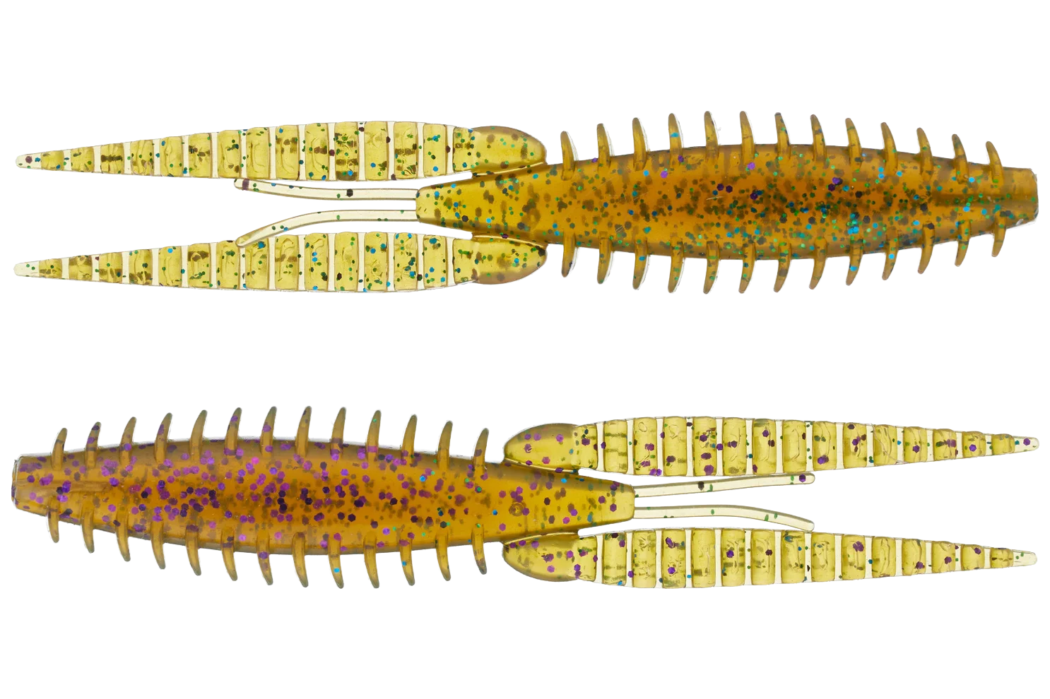 G-Ratt Baits Dixie Flip Craw Trailers 8pk GREEN N' PURPLE