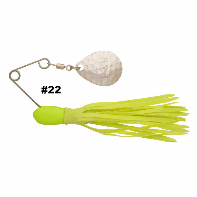H&H Spinnerbait Chartreuse Single Colorado