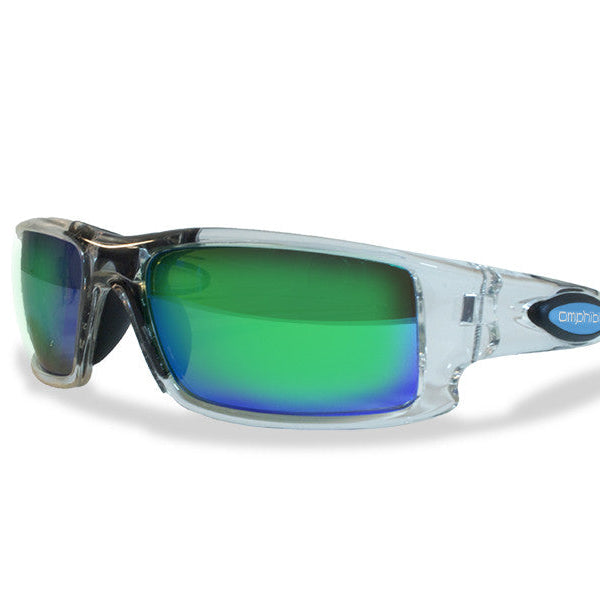 Amphibia Depthcharge Sunglasses Liquid Blue Storm (Grey Base Blue & Green Mirror)