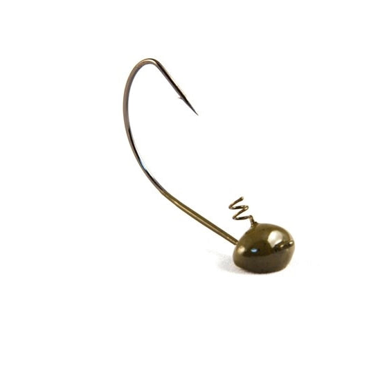 Secret Lures Shaky Head Tail Shaker Jig Head Green Pumpkin