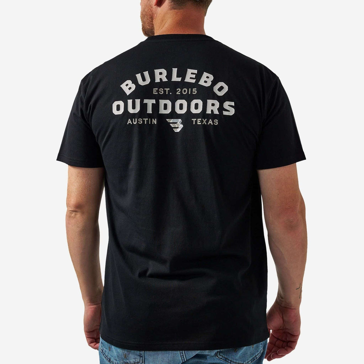 Burlebo Short Sleeve Tee Burlebo Outdoors Logo - Black