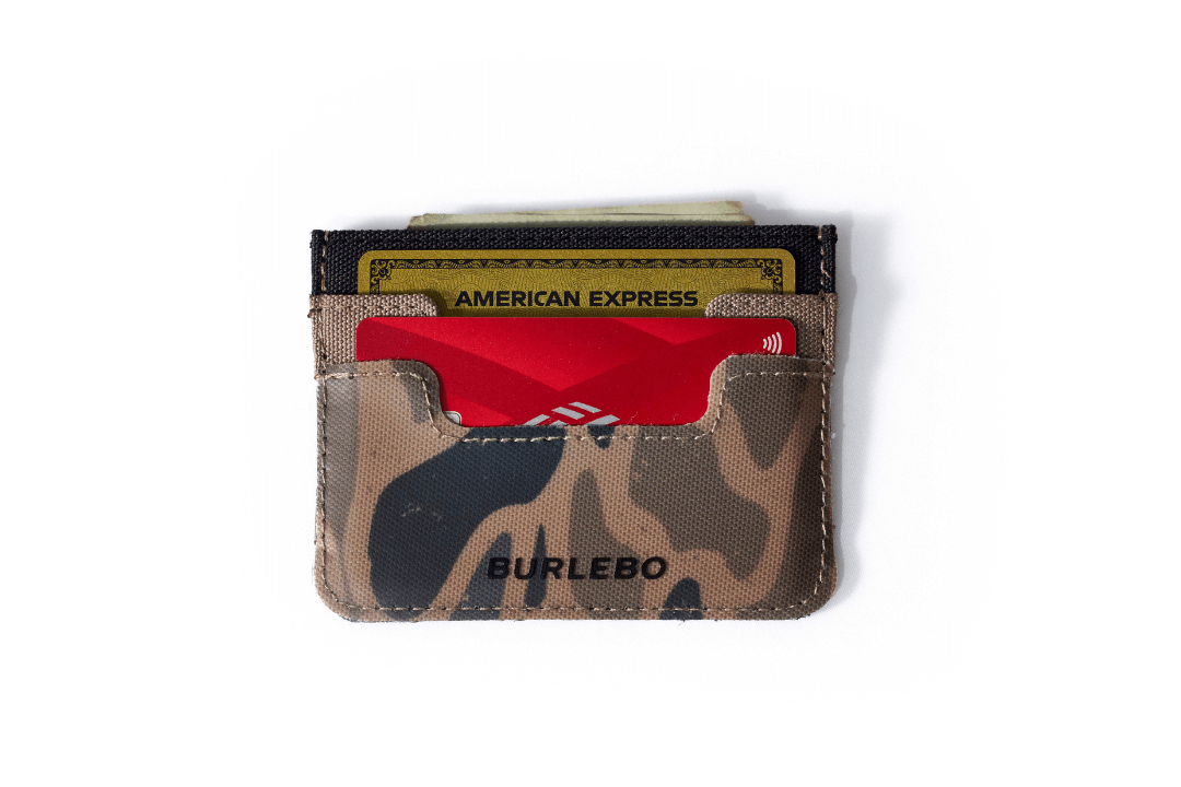 Burlebo Credit Card Wallet Gauge Camo