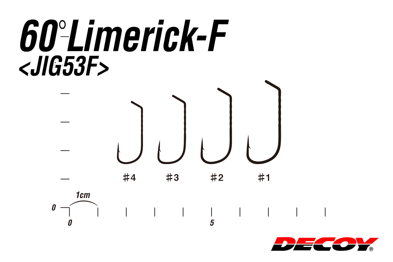 Decoy Jig 53F 60 Degree Limerick Hooks