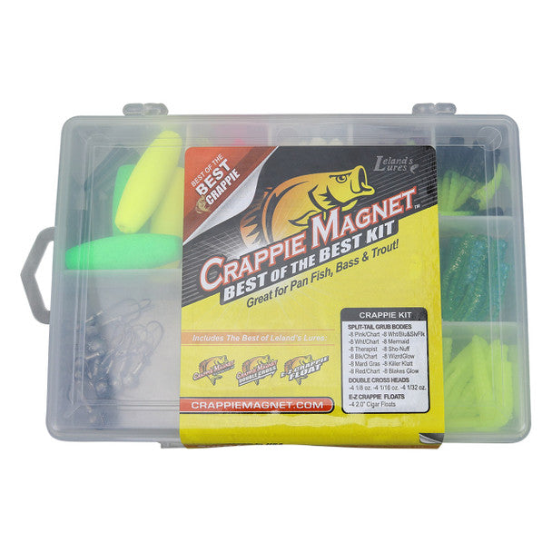 Leland Best Crappie Kit Asst Colors 1/16oz 96pc