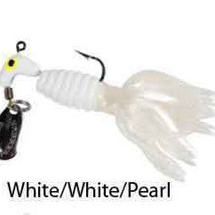 Blakmore Team Crappie Tamer-Ringed Body with Flare Tail White Pearl