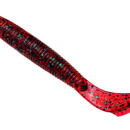 Strike King Rage Ned Cut-R-Worm 3" 9 Pack Red Bug