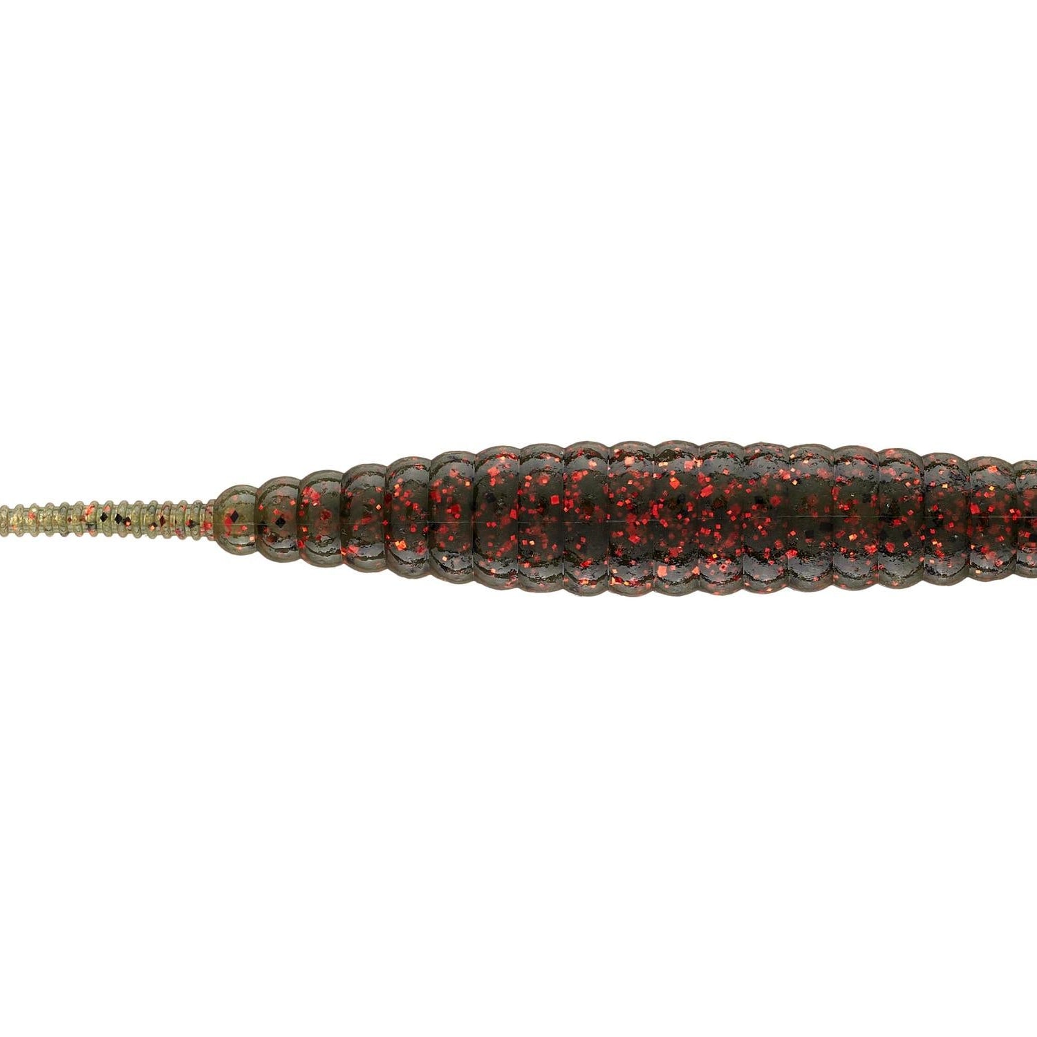 Deps Deathadder Straight Tail Worm Watermelon Red Flake #30 5" 8pk
