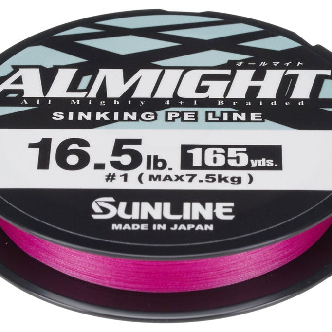 Sunline Almight Sinking PE Braid Pink