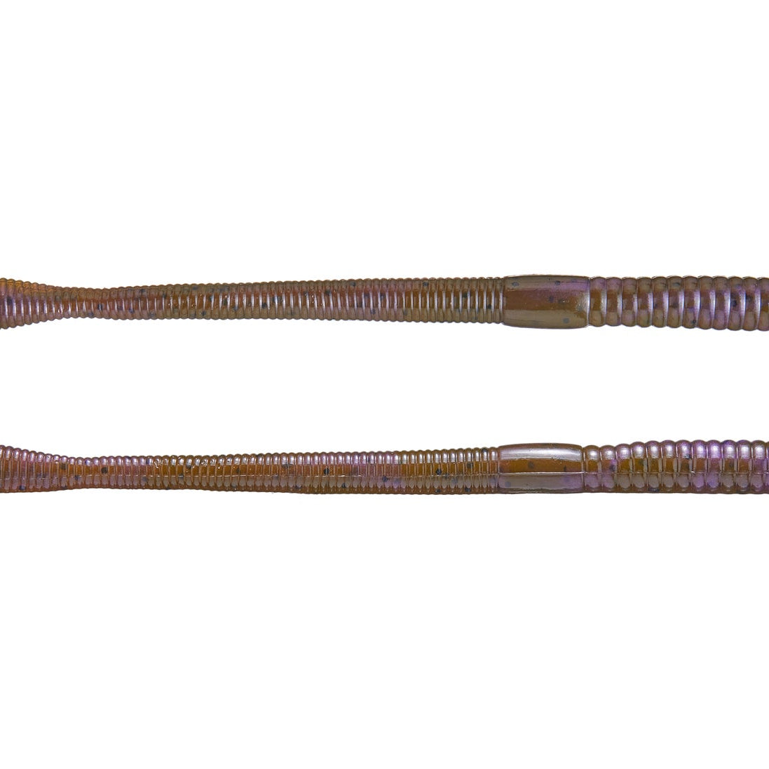 Strike King Finesse Worm 6.5" Green Pumpkin Purple Swirl