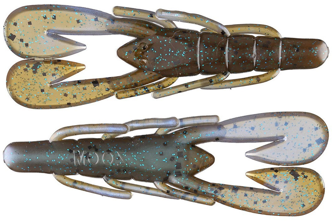 Zoom UltraVibe Speed Craw 3.5" 12pk Green Pumpkin Blue Flash 294**