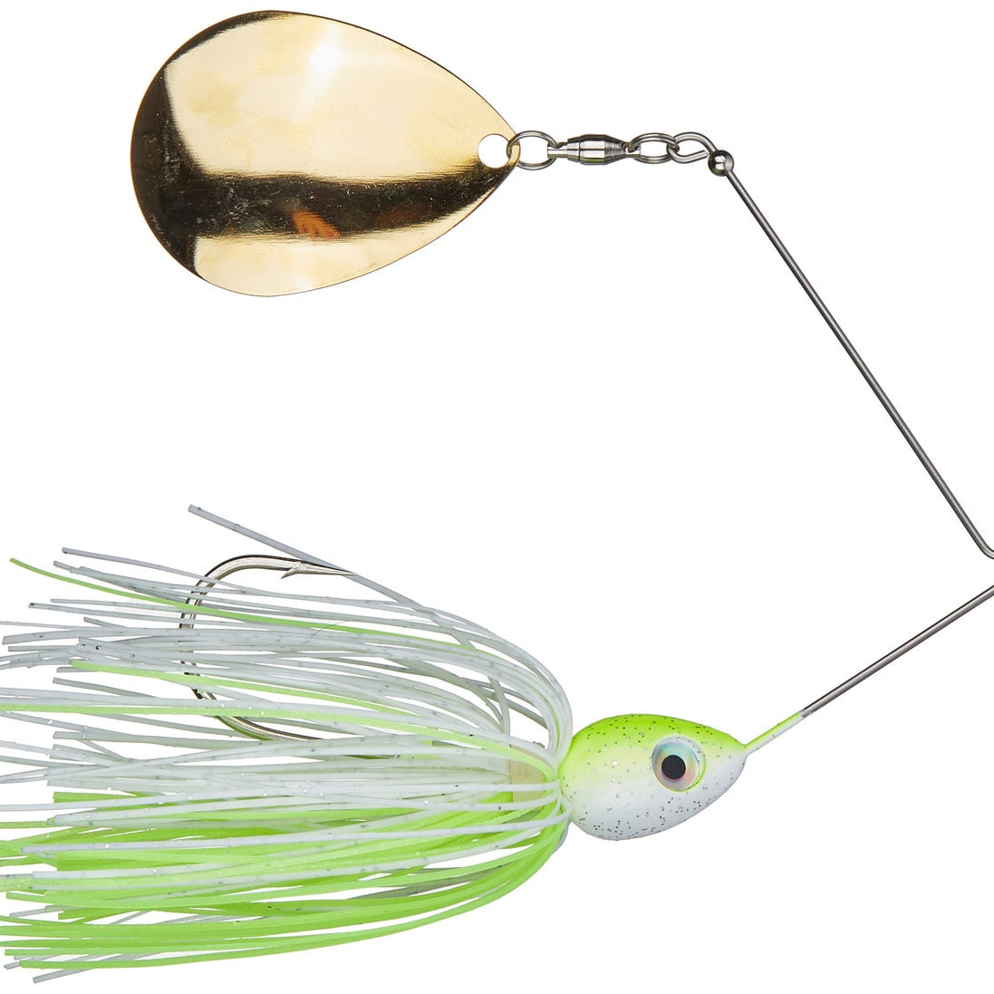 Santone Lures Pretender Colorado Spinnerbait Chartreuse White - Colorado Gold