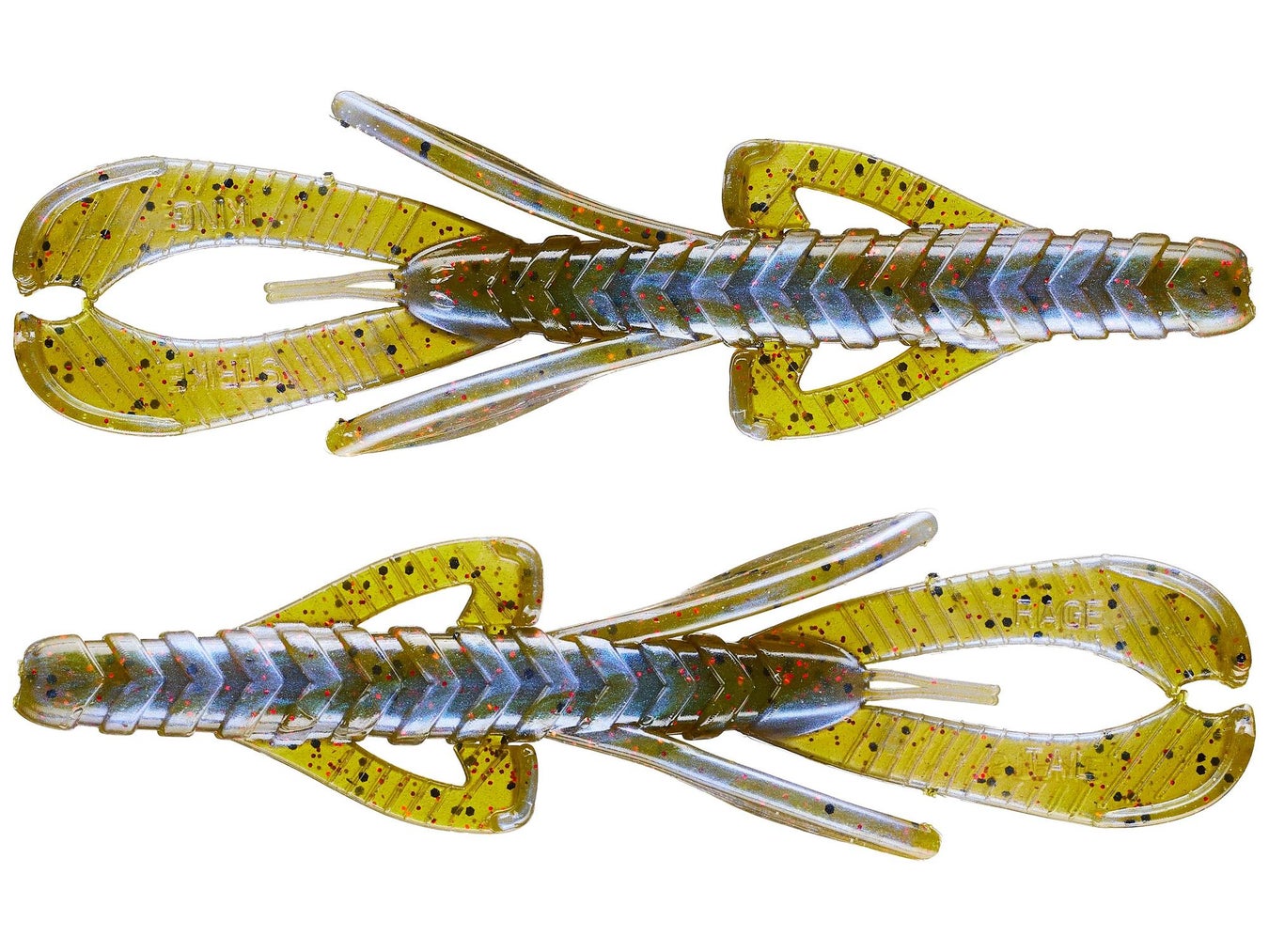 Strike King Rage Hawg Blue Craw Red Flake