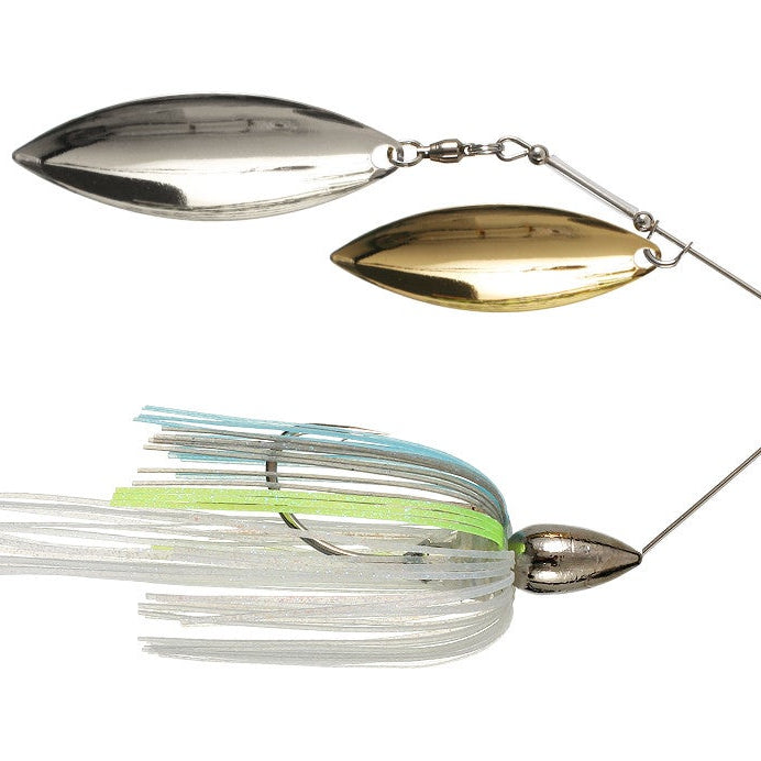 War Eagle Double Willow Spinnerbait Nickel Frame Sexxy Shad