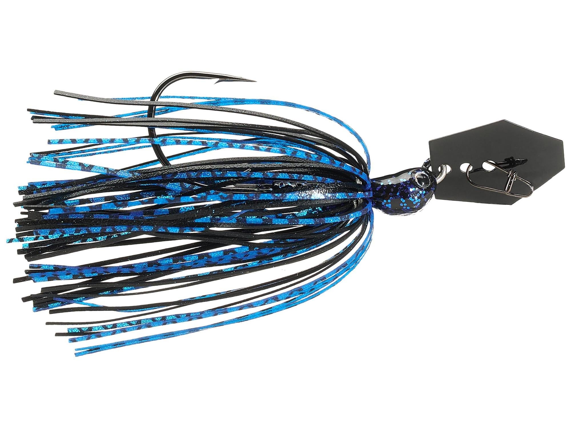 Z-Man Evergreen Chatterbait Jack Hammer Baby Jack Black Blue