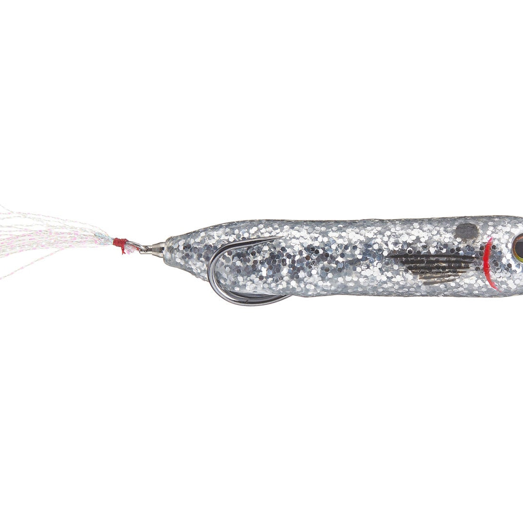 Snag Proof Zoo Dog 3/5oz Topwater Walking Bait Silver Minnow