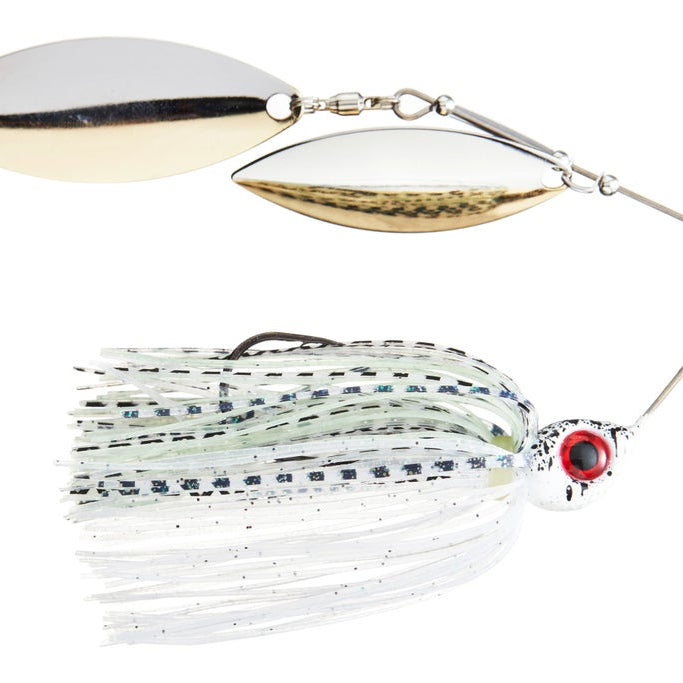 Head Hunter Nasty 50/50 Double Willow Spinnerbait Pearl Pheasant