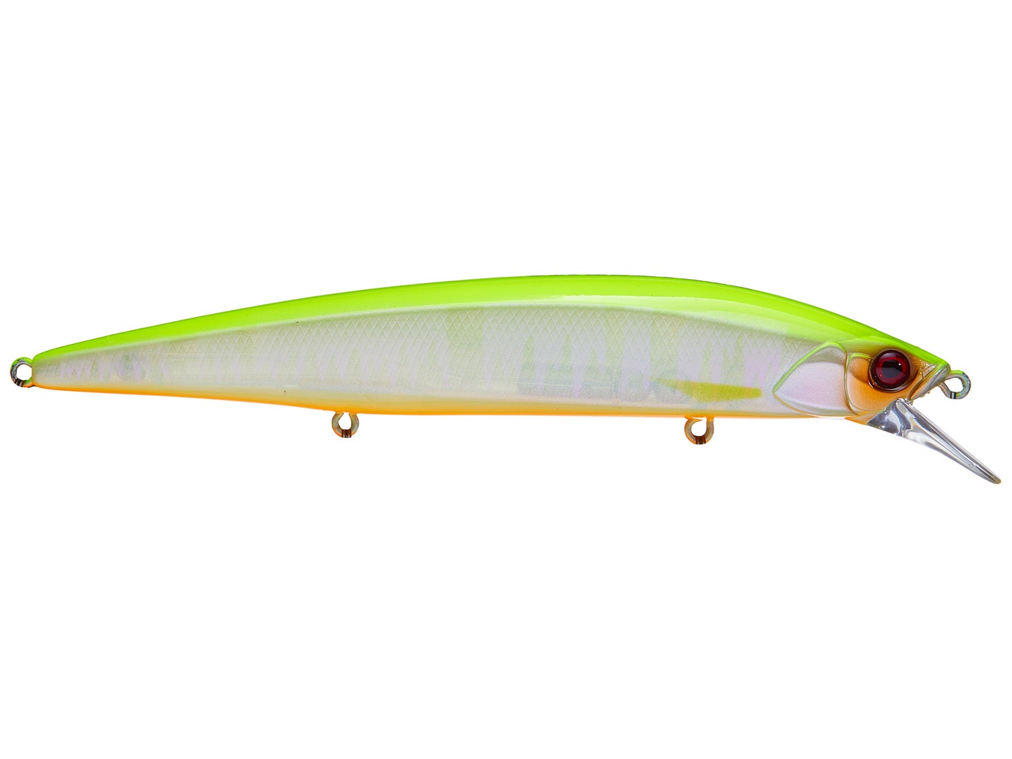 Jackall Rerange 110mm Jerkbait Chartreuse Back Pearl (D)