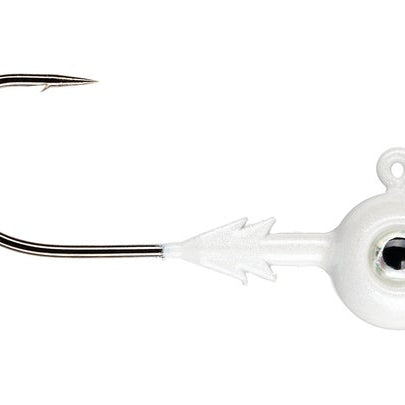 VMC Tungsten Neon Moon Eye Jigheads White