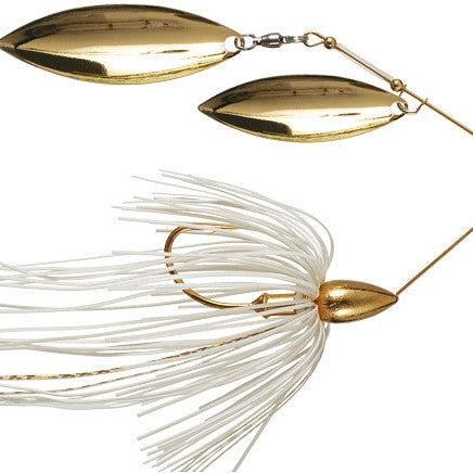 War Eagle Double Willow Spinnerbait Gold Frame White Gold - DBL Wil Gld Gld