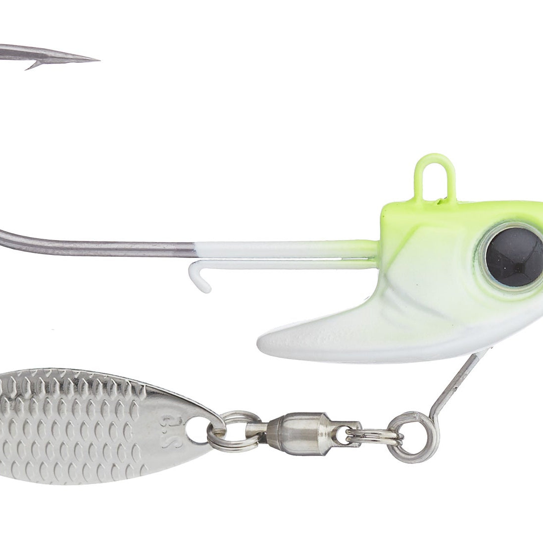 Damiki Rig Underspin Heads Chartreuse 0