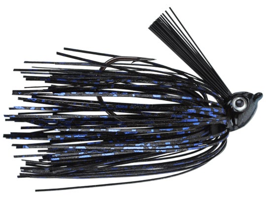 V&M Pacemaker Pulse Swim Jig Black Blue Chrome