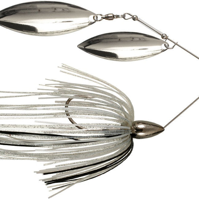 War Eagle Double Willow Spinnerbait Nickel Frame Silver Shiner