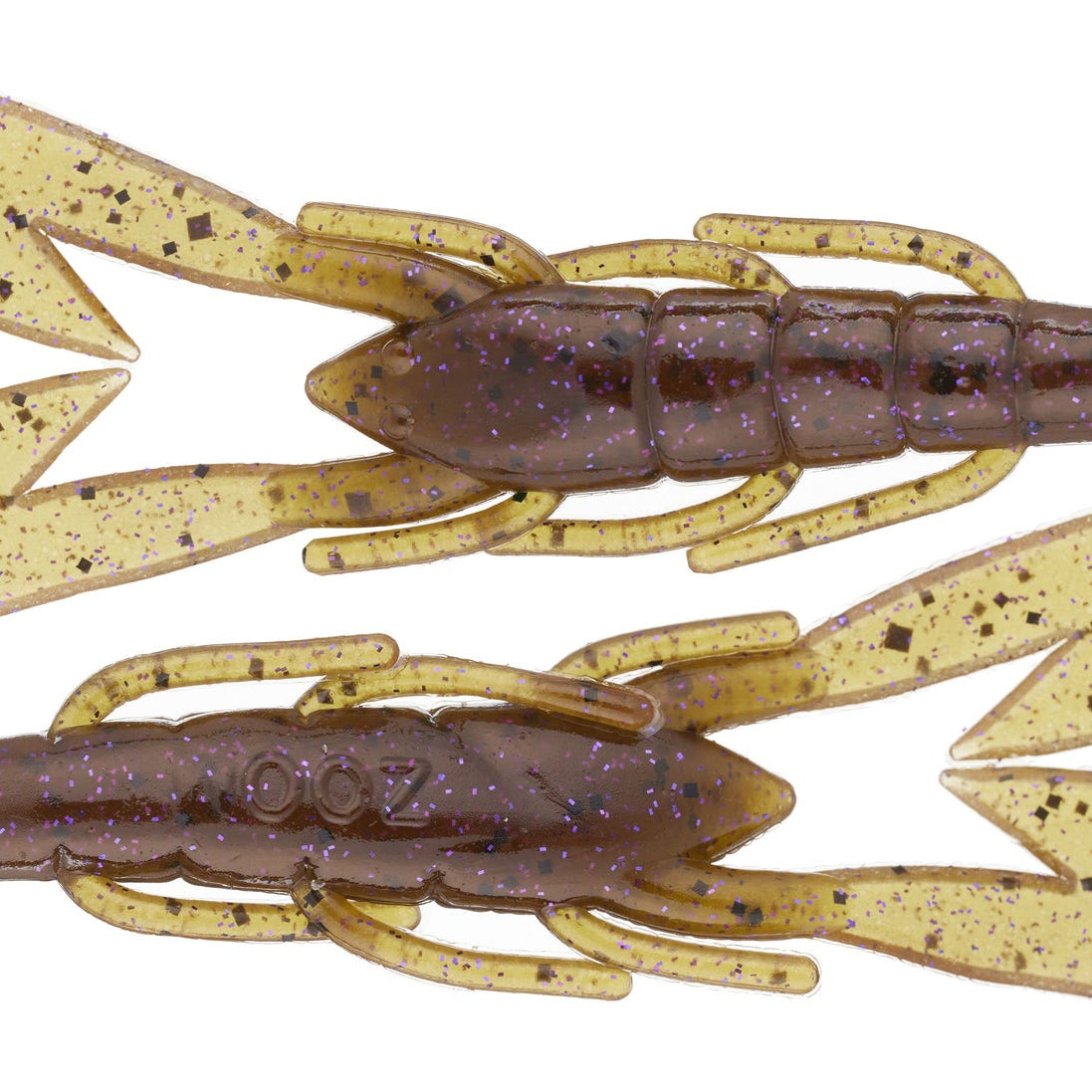 Zoom UltraVibe Speed Craw 3.5" 12pk Green Pumpkin Purple 248**