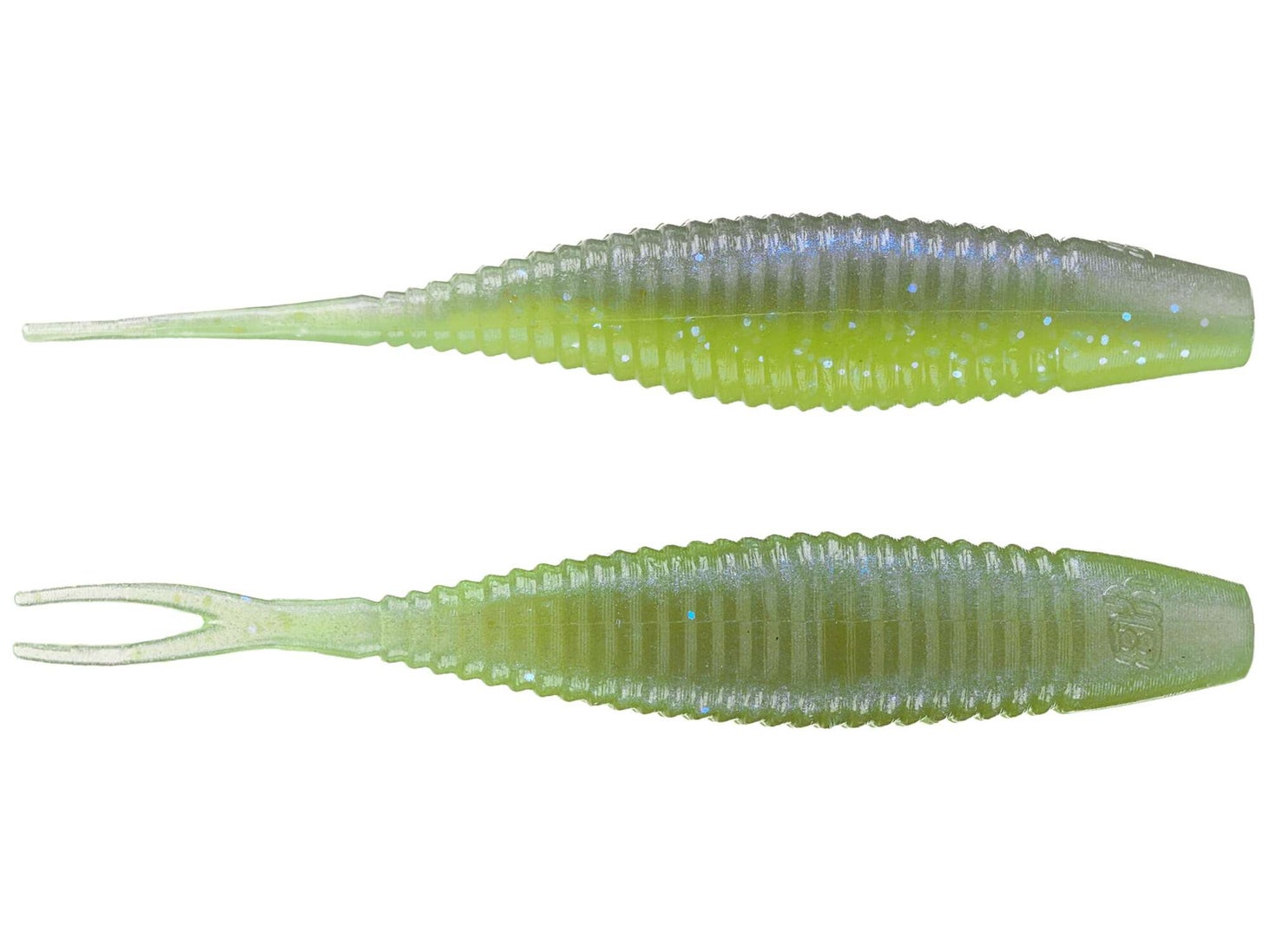 Gary Yamamoto Scope Shad Chartreuse Electric Blue