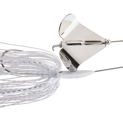 Buckeye Lures Buzzerk Single Bladed Buzzbait White Nickel Blade 1 8oz