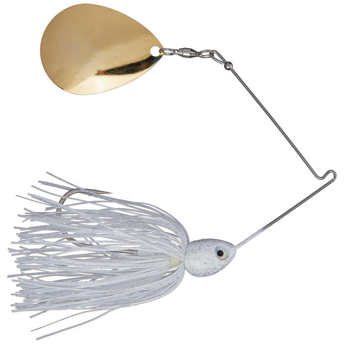 Santone Lures Pretender Colorado Spinnerbait White - Colorado Gold