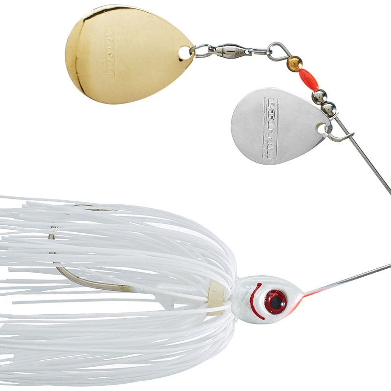 Booyah Blade Double Colorado Spinnerbait Snow White 3 8oz