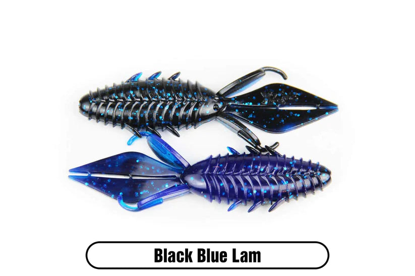 X Zone Lures Pro Series 4" Adrenaline Bug Black Blue Lam
