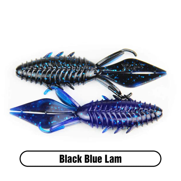 X Zone Lures Pro Series 4" Adrenaline Bug Black Red Flake