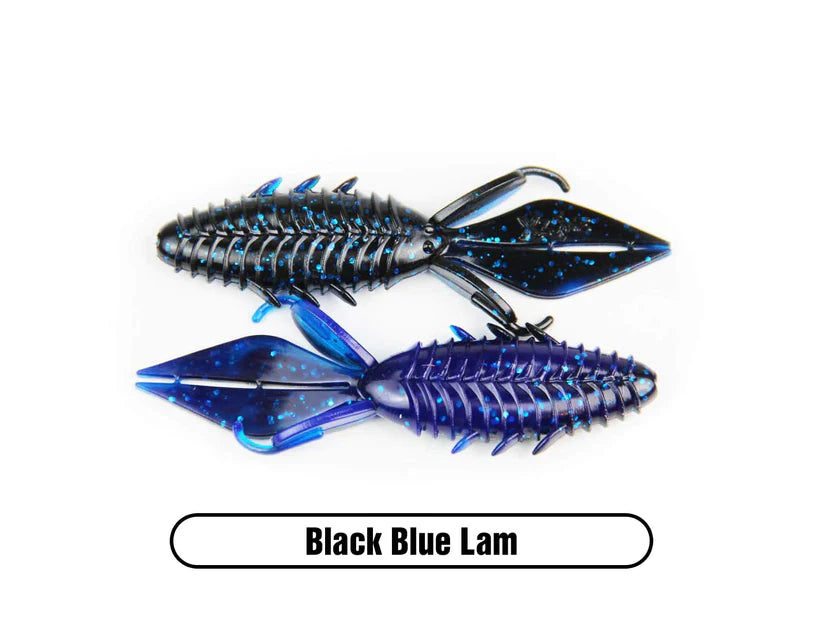 X Zone Lures Pro Series 4" Adrenaline Bug Black Red Flake