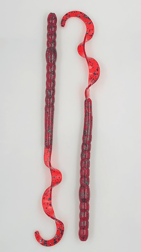 Cross Bait 10.5" Worm Red Bug