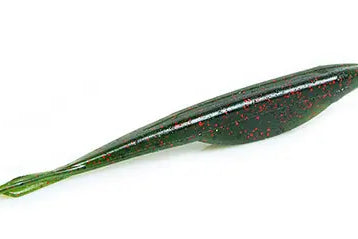 Yamamoto "D" Shad 5pk 208: Watermelon Black & Red