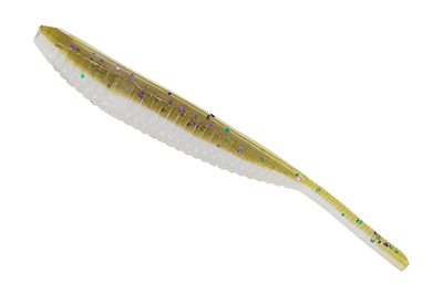 Yamamoto Shad Shape Floater 5" Light Green Pumpkin with Large Green Purple 938